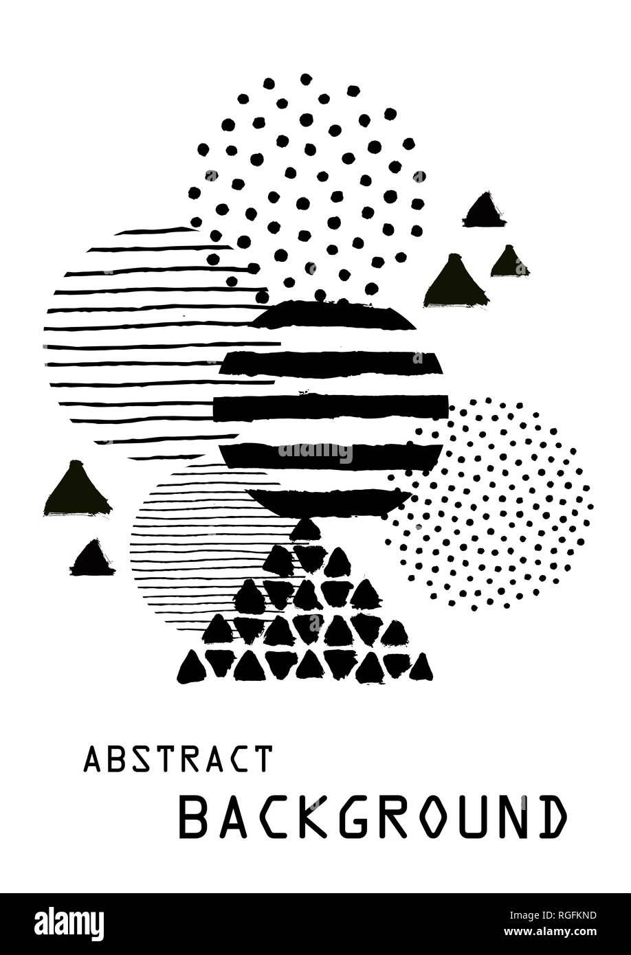 Peint l'Art Abstrait Arrière-plan de disposition du modèle de brochure Illustration de Vecteur