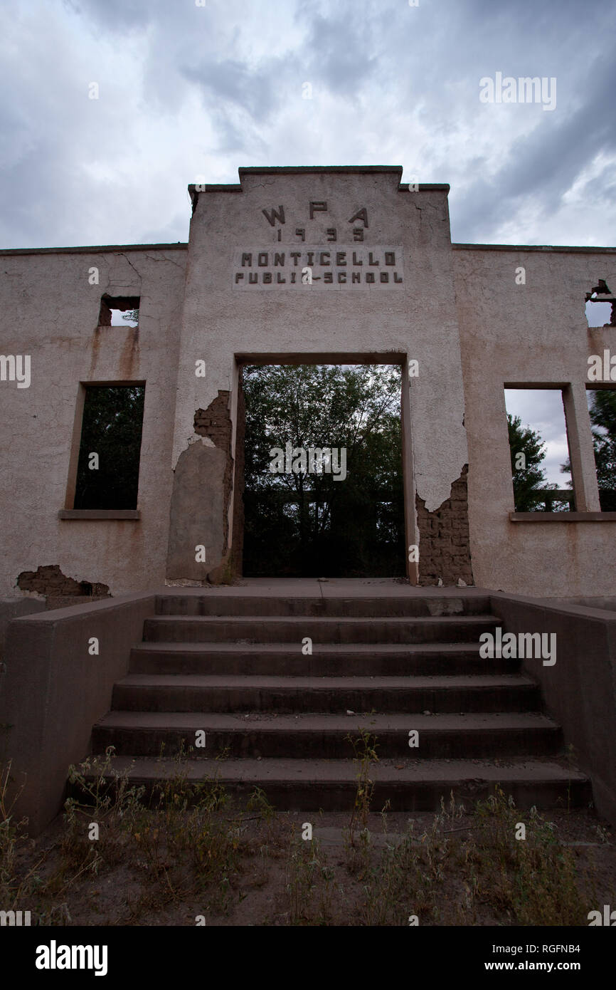 Monticello, Sierra County, Nouveau Mexique, USA Banque D'Images