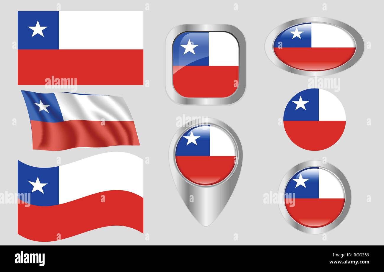 Pavillon du Chili Illustration de Vecteur