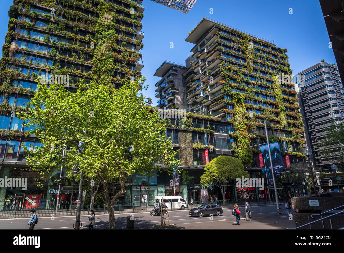 Central Park, un important bâtiment polyvalent de projet de renouvellement urbain situé sur Broadway dans la banlieue de Chippendale, Sydney, NSW, Australie Banque D'Images