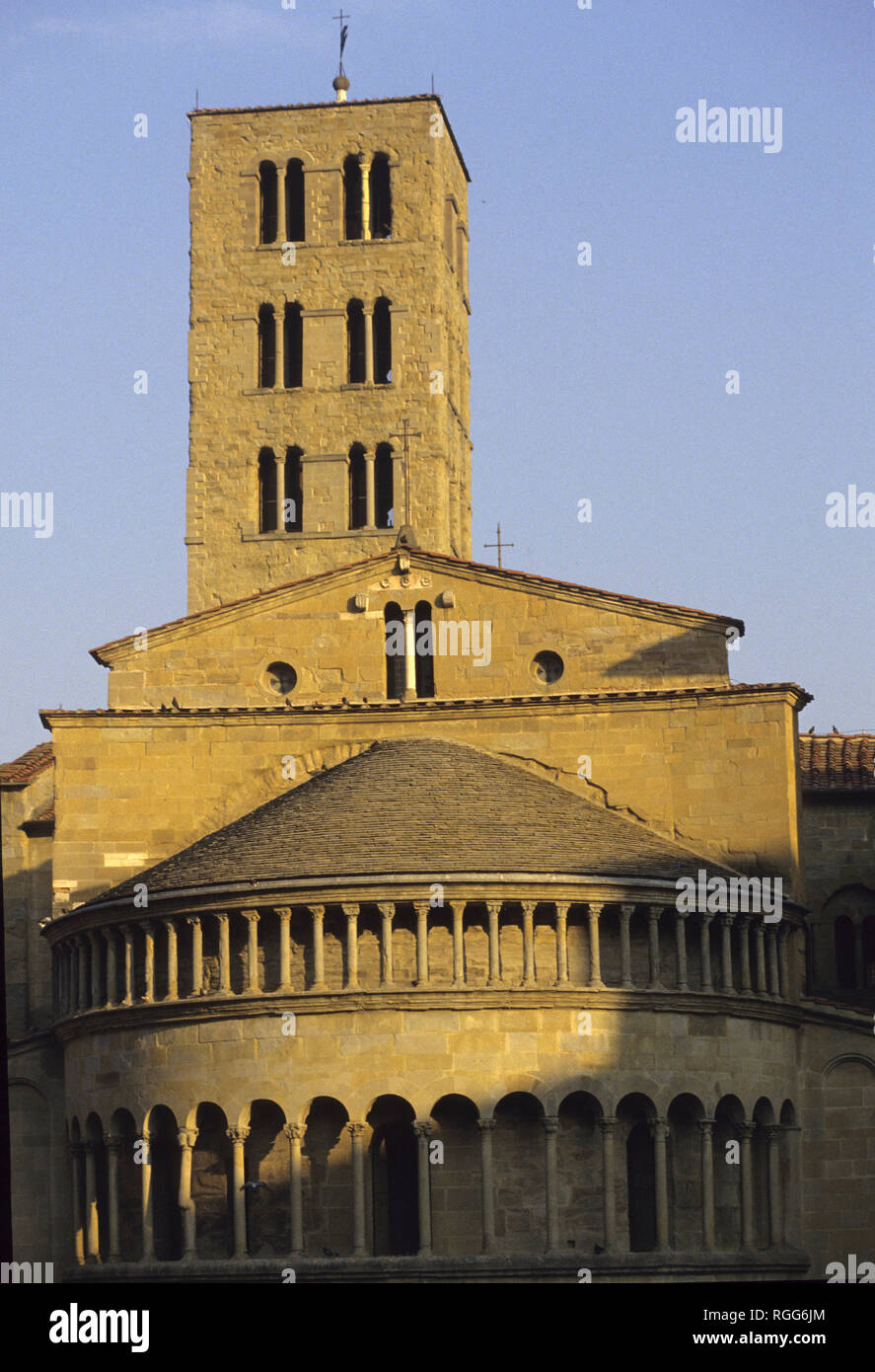 Santa Maria della Pieve, Arezzo, Toscane (Toscane), Italie Banque D'Images
