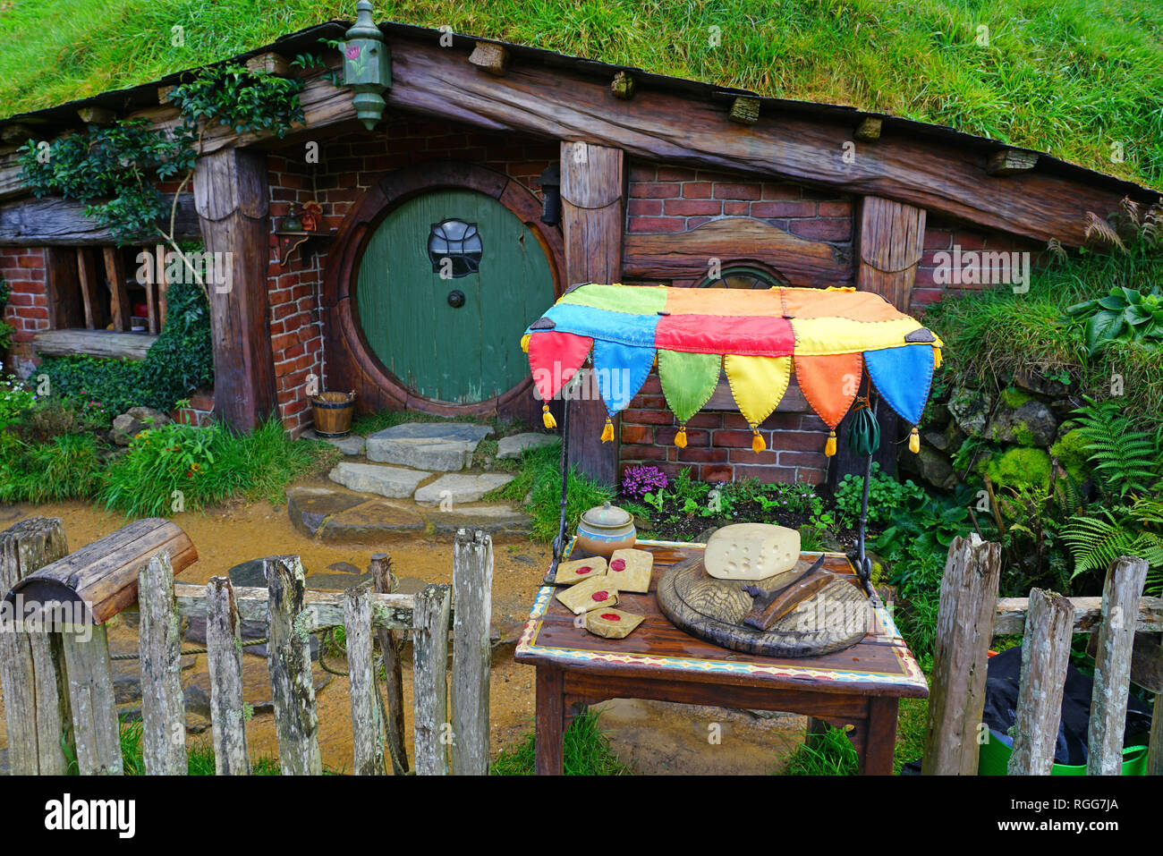 Le tournage du film hobbiton Banque de photographies et d’images à