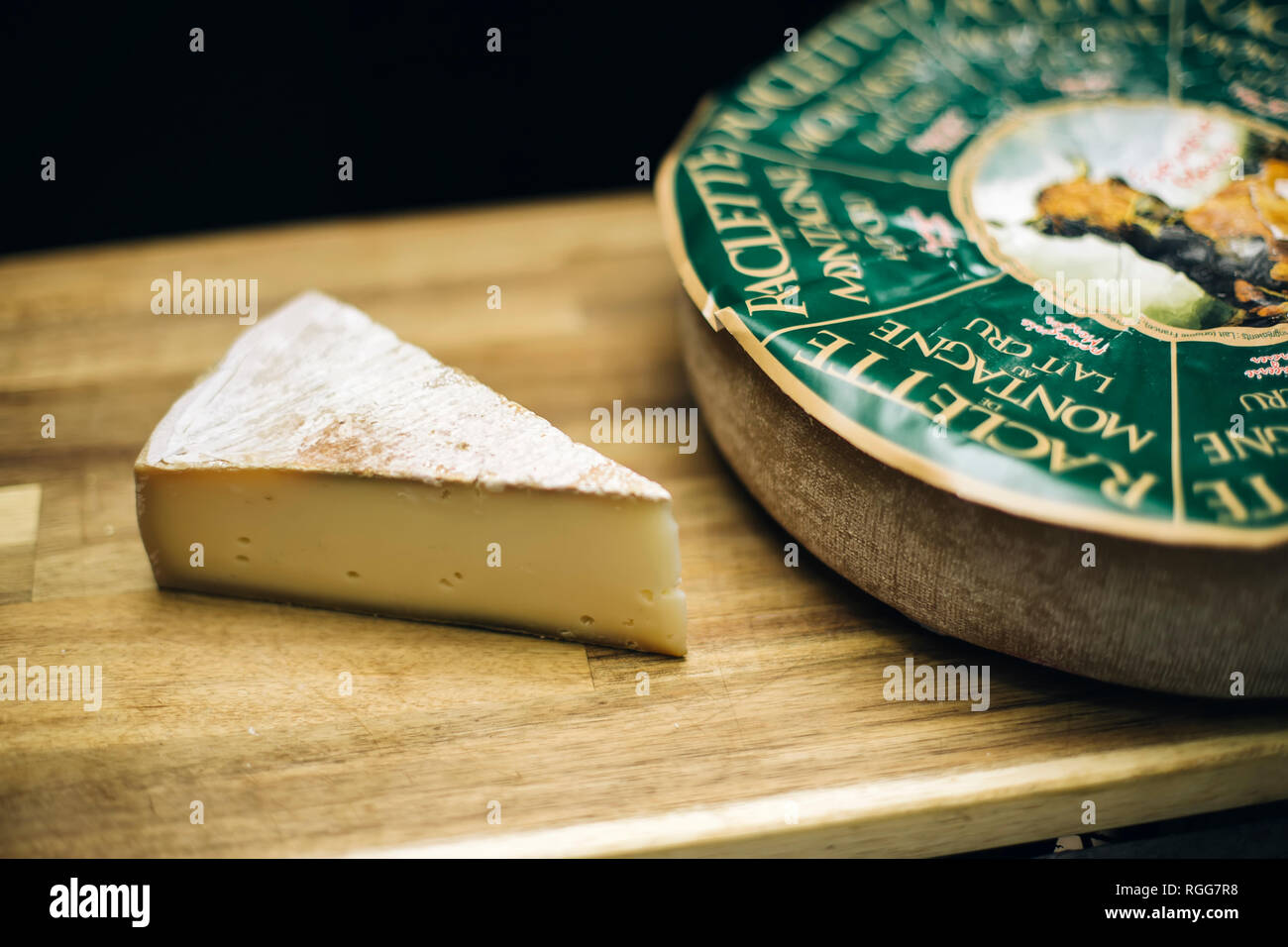 Détail de fromage à raclette de montagne à Belgrade, en Serbie. Banque D'Images