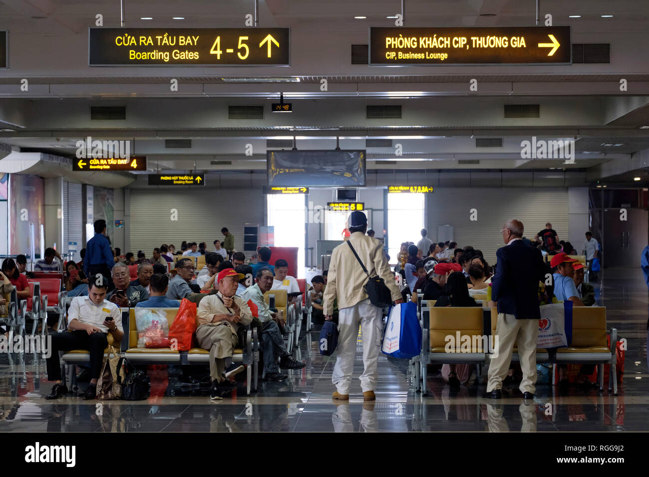 L'Aéroport International de Noi Bai, Hanoi, Vietnam, Asie Banque D'Images