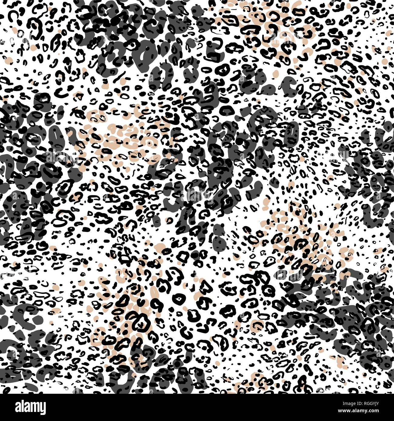 Fashion la peau d'animaux. Leopard texture seamless pattern. Arrière-plan de la nature. Illustration de Vecteur