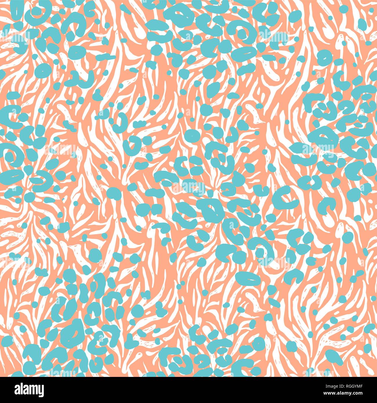 Fashion la peau d'animaux. Leopard texture seamless pattern. Arrière-plan de la nature. Illustration de Vecteur