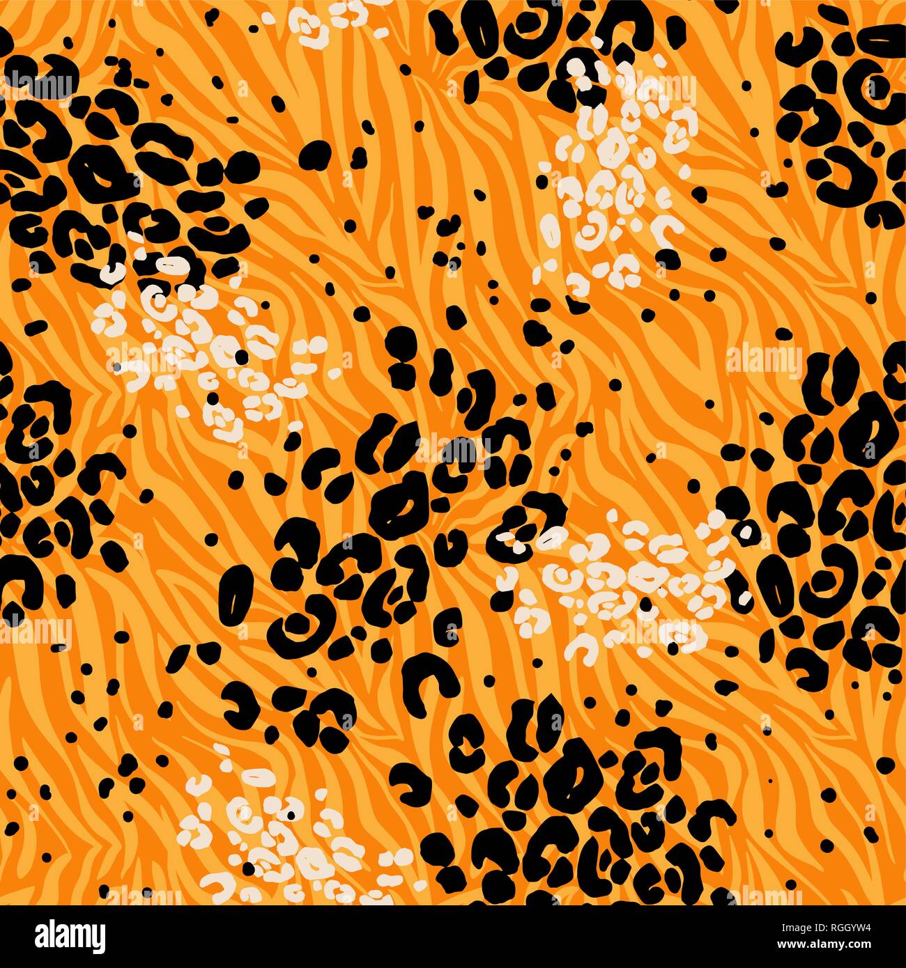 Fashion la peau d'animaux. Modèle mixte à texture transparente léopard. Arrière-plan de la nature. Illustration de Vecteur