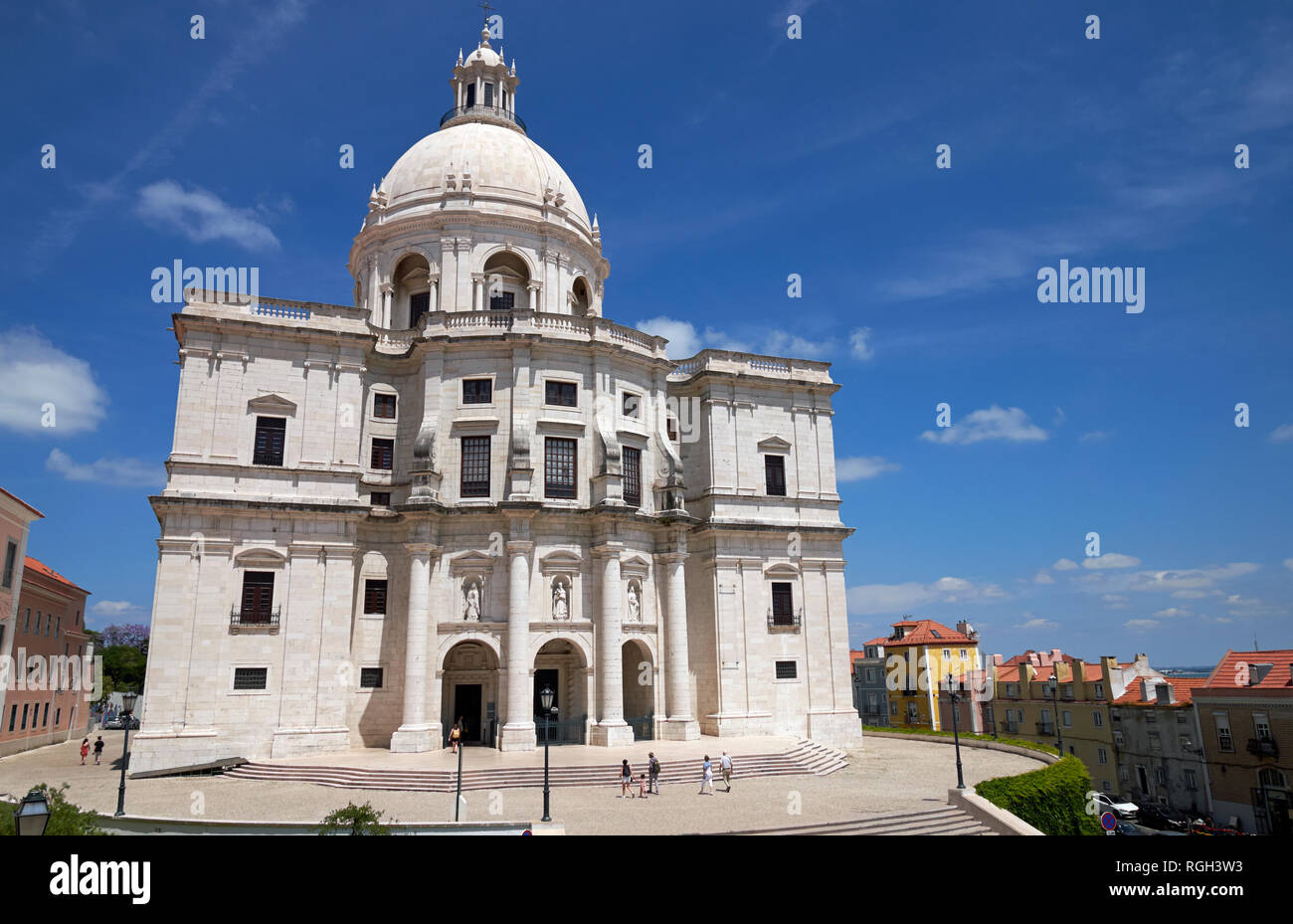 Le Panthéon National (Panteão Nacional), converti de l'église de Santa Engrácia, Lisbonne, Portugal. Banque D'Images