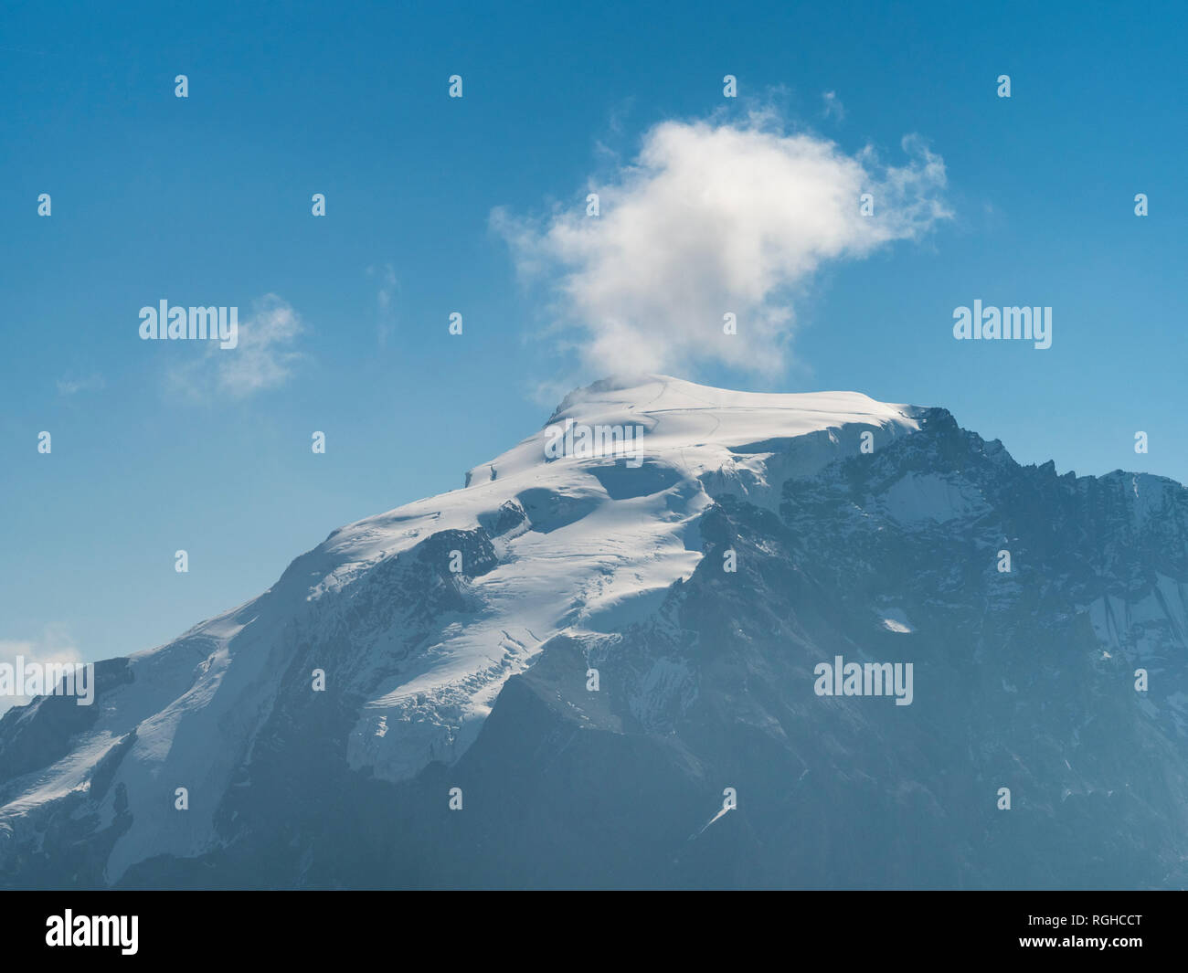 Région frontière Italie Suisse, paysage de montagne avec beaucoup de Ortler Banque D'Images