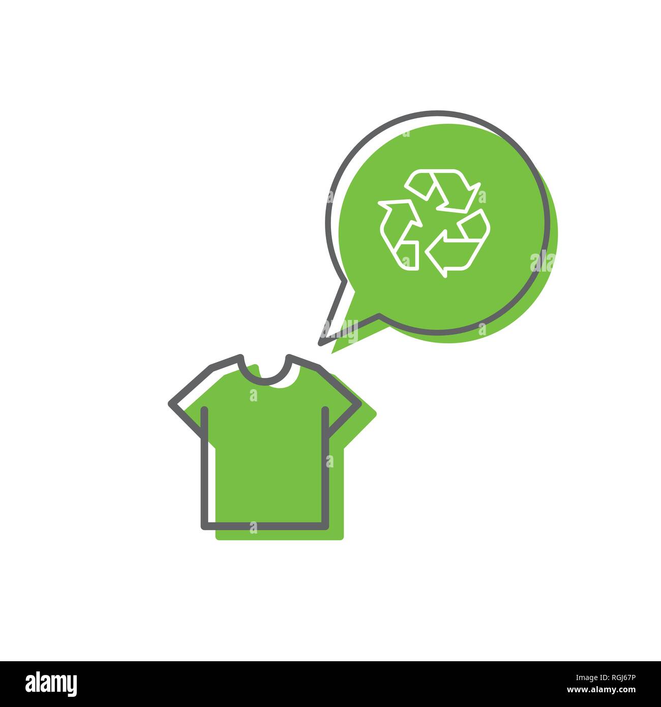 Concept Eco recyclage Illustration de Vecteur