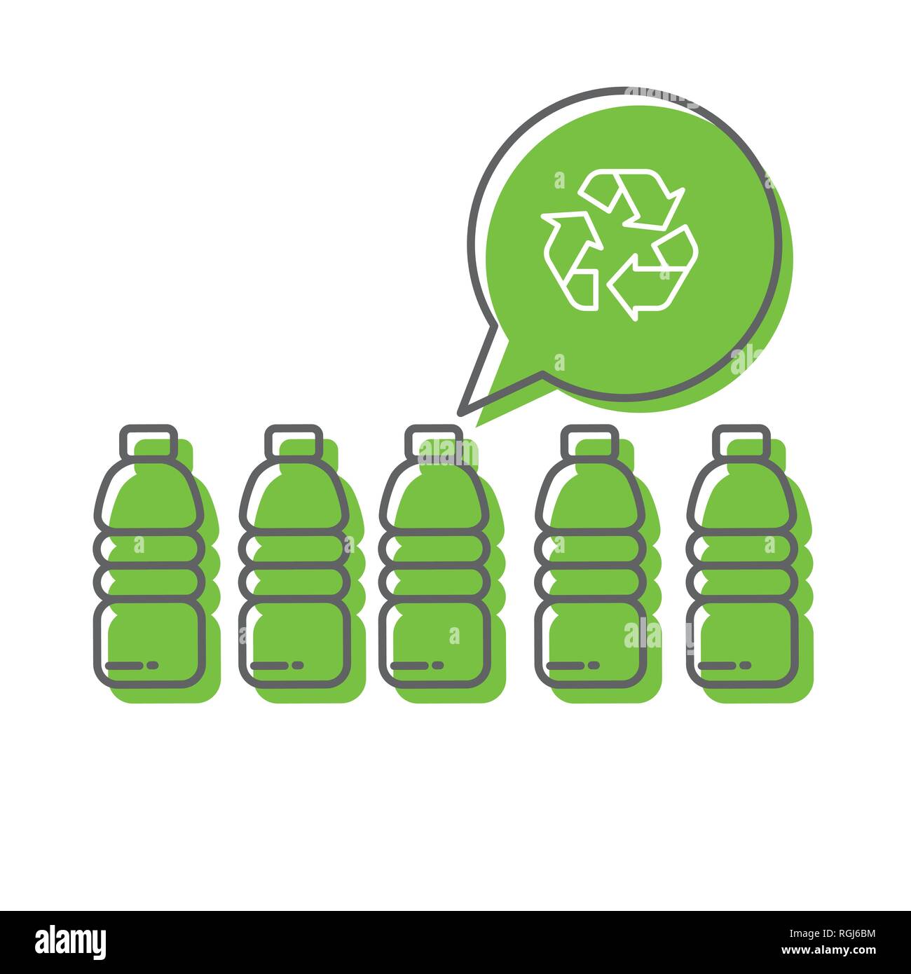 Concept Eco recyclage Illustration de Vecteur