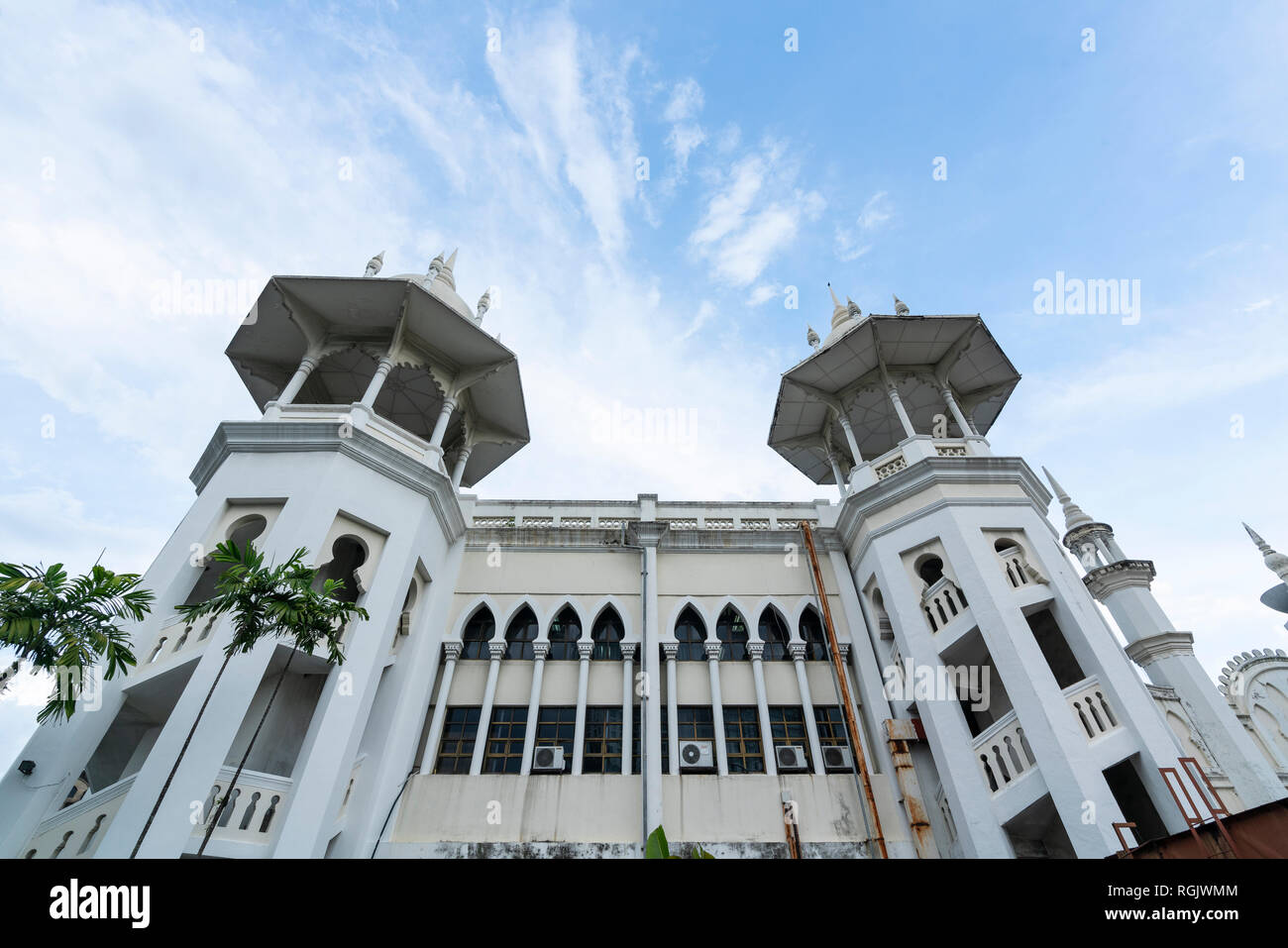 Une vue sur le bâtiment historique de la gare de Kuala Lumpur en Malaisie. Banque D'Images