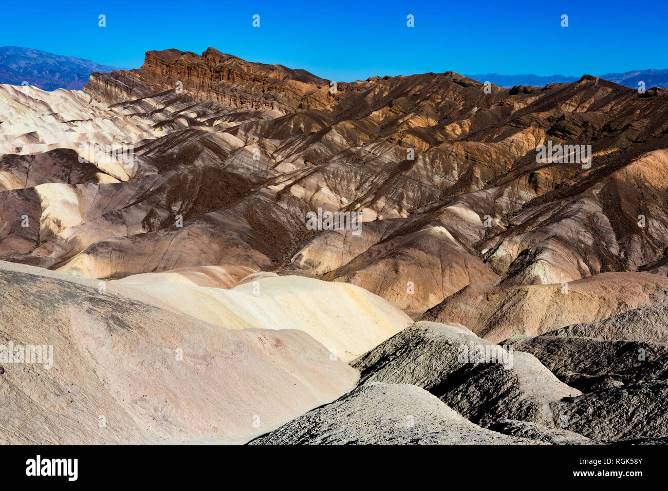USA, californien, la vallée de la mort, Death Valley National Park, Zabriskie Point Banque D'Images