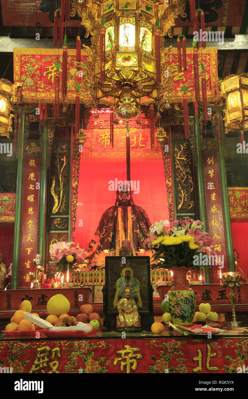 Pak Tai Temple, construit en 1863, Wan Chai, Hong Kong Island, Hong Kong, Chine, Asie Banque D'Images