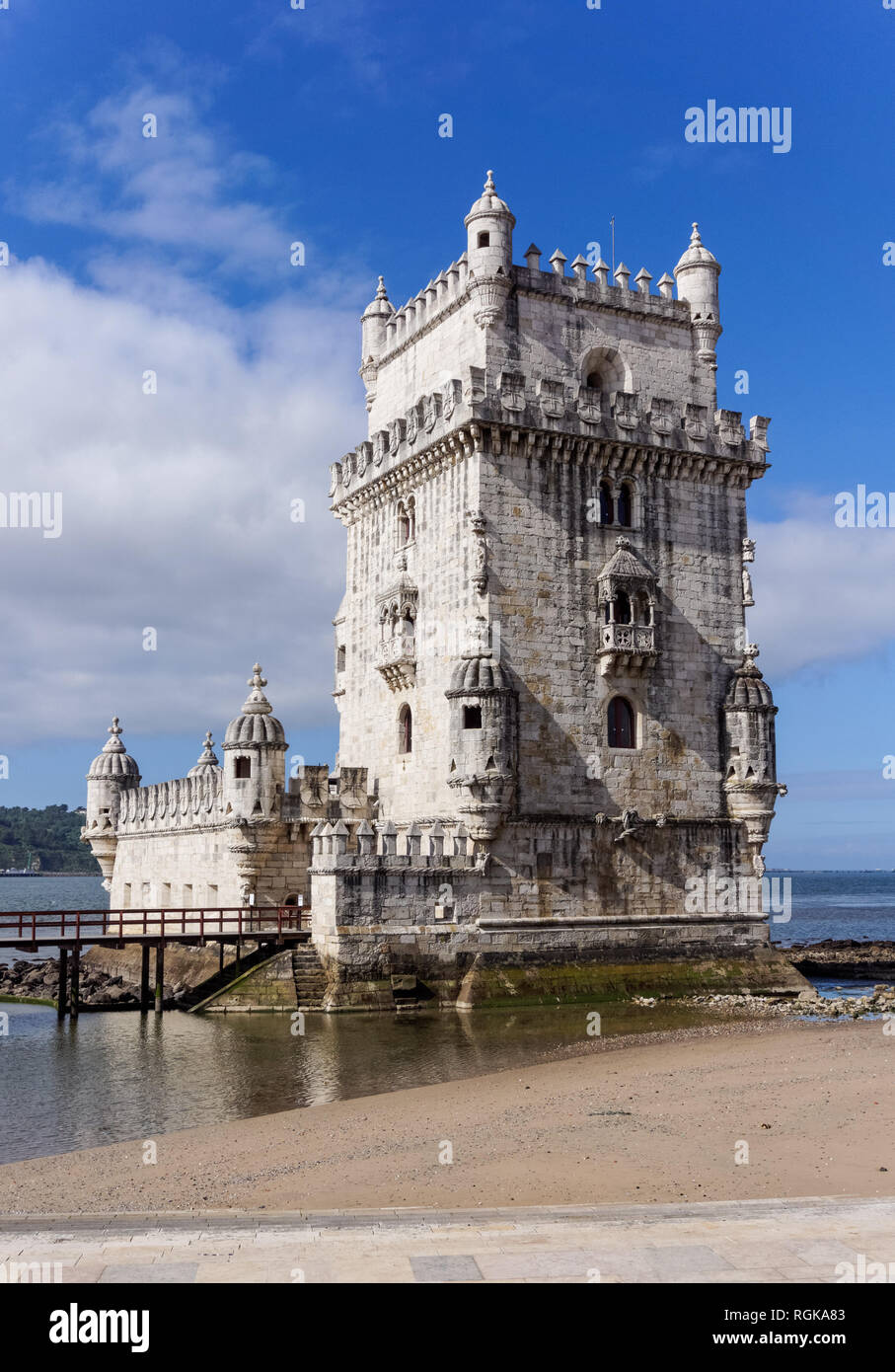La Tour de Belém à Lisbonne Portugal Banque D'Images