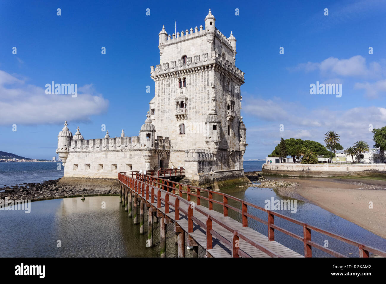 La Tour de Belém à Lisbonne Portugal Banque D'Images