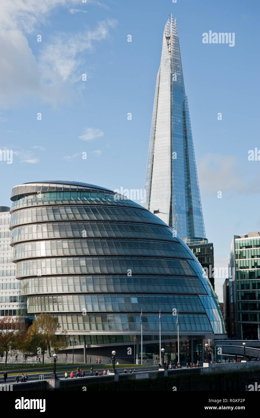 Hôtel de ville est le siège de la Greater London Authority (GLA) qui comprend le maire de Londres et l'Assemblée de Londres. Il est situé dans la région de sout Banque D'Images