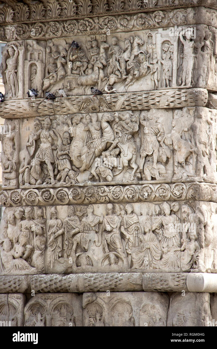 Relief sur l'Arc de Galère à Thessalonique Banque D'Images