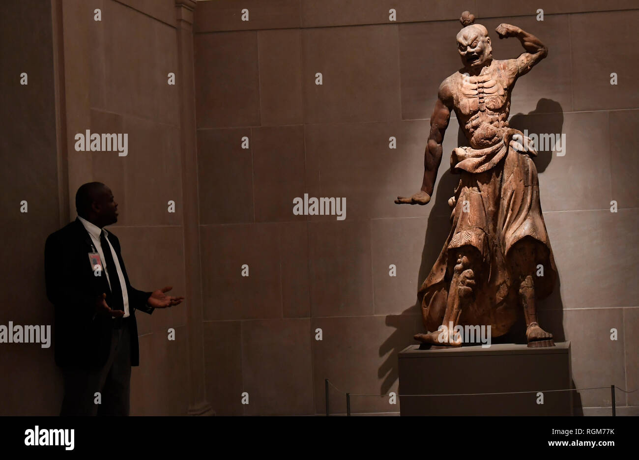 Washington, DC, USA. 29 janvier, 2019. Photo prise le 29 janvier 2019 montre l'exposition en Freer Gallery of Art de Washington, DC, aux Etats-Unis. Les musées Smithsonian, le Zoo National et de la galerie nationale d'art ouvert au public le mardi. Credit : Liu Jie/Xinhua/Alamy Live News Banque D'Images