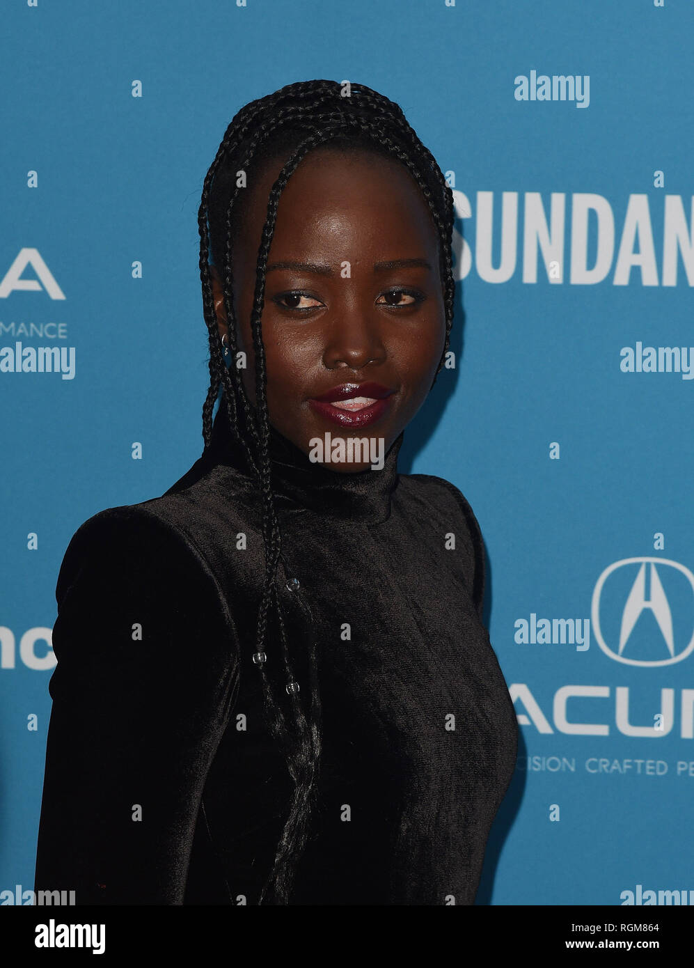 Park City, Utah, USA. 29 janvier, 2019. Lupita Nyong'o participe à la 'Petits monstres' Premiere pendant le Festival du Film de Sundance 2019 au Théâtre Marc le 29 janvier 2019 à Park City, Utah. Photo : imageSPACE/MediaPunch MediaPunch Crédit : Inc/Alamy Live News Banque D'Images