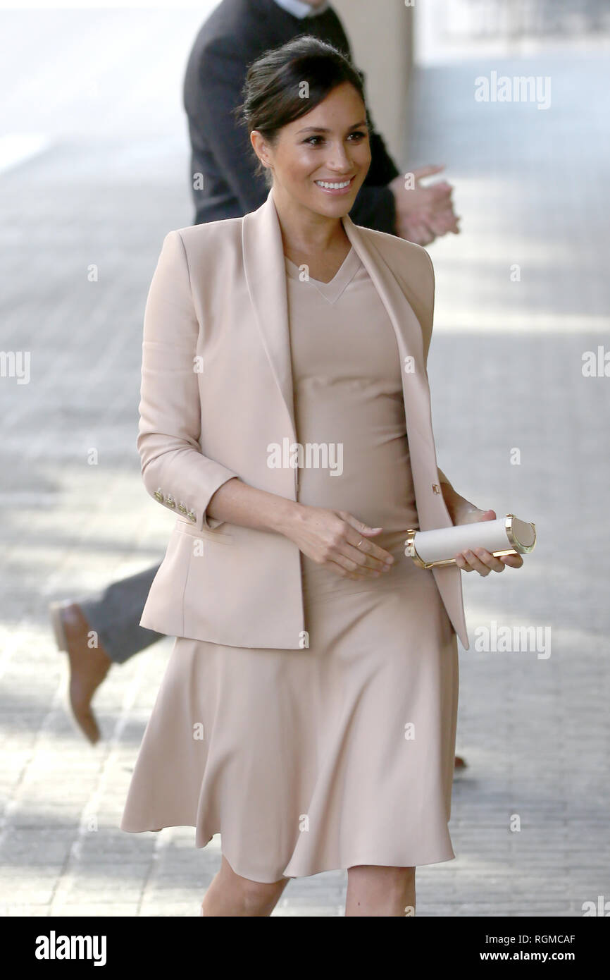 Londres, Royaume-Uni. 30Th Jan, 2019. Meghan Markle, la duchesse de Kent visite le National Theatre à Londres, au Royaume-Uni. Le 30 janvier 2019. REF : 19386 MediaPunch MTX Crédit : Inc/Alamy Live News Banque D'Images