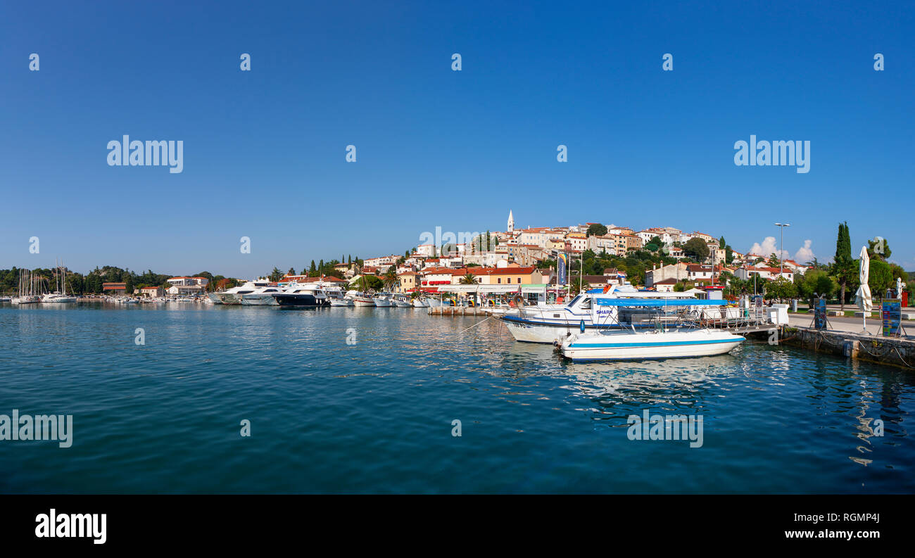 La Croatie, Istrie, Vrsar, port d'accueil Banque D'Images