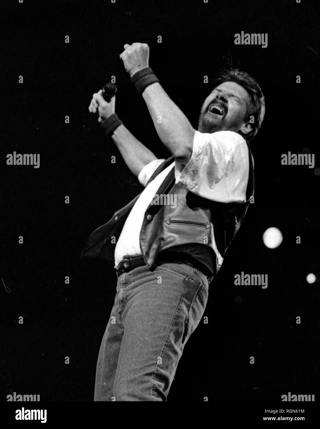 Bob Seger en concert au Fleet Center de Boston MA USA 10 févr. 1996 photo de Bill belknap Banque D'Images