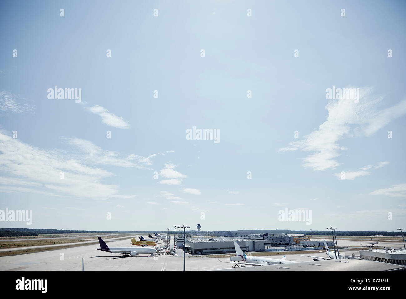 Allemagne, Cologne, d'avions à l'aéroport de Banque D'Images