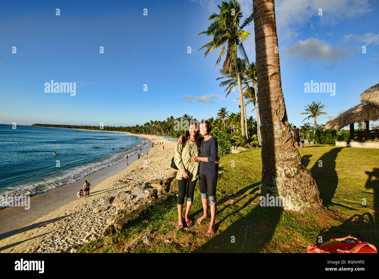 Belle plage, Pagudpud Saud, Ilocos Norte, Philippines Banque D'Images