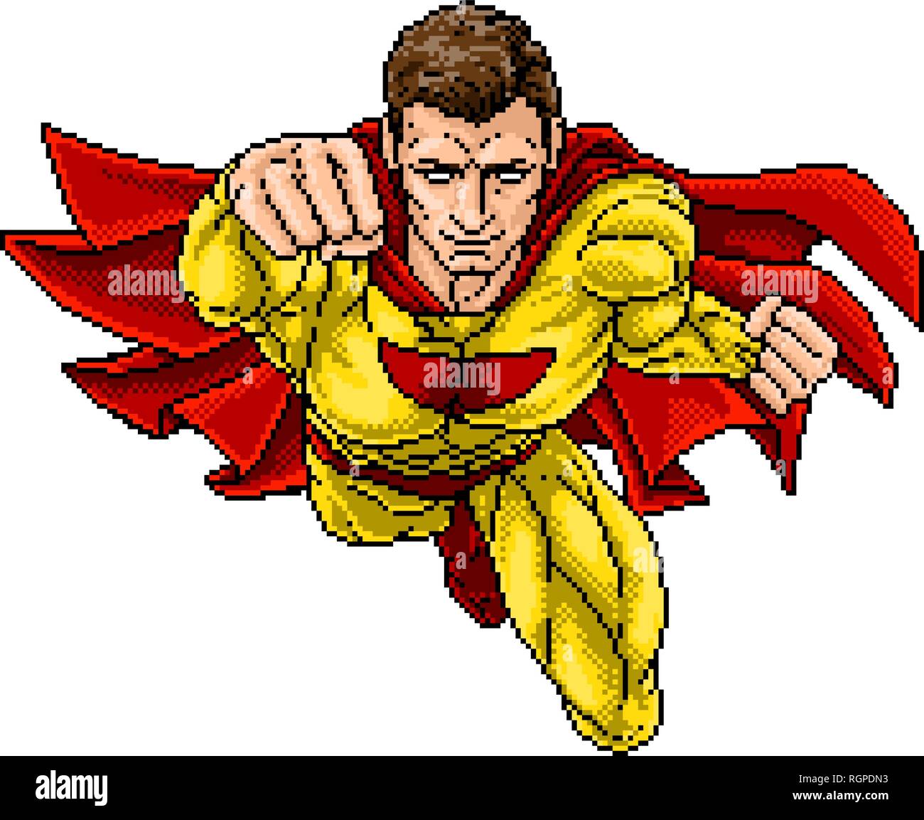 Super héros ordinateur Banque d'images vectorielles - Alamy