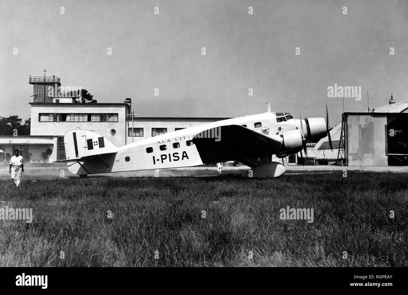 L'aéroport de Saint Nicolò à Venise, 1930 Banque D'Images