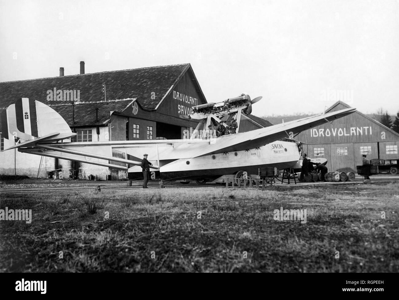 Hydravion savoia, italie 1920-30 Banque D'Images