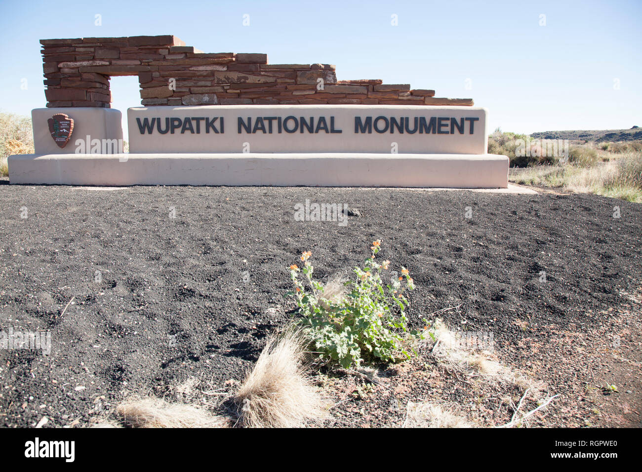 Wupatki National Monument entrée privée Banque D'Images