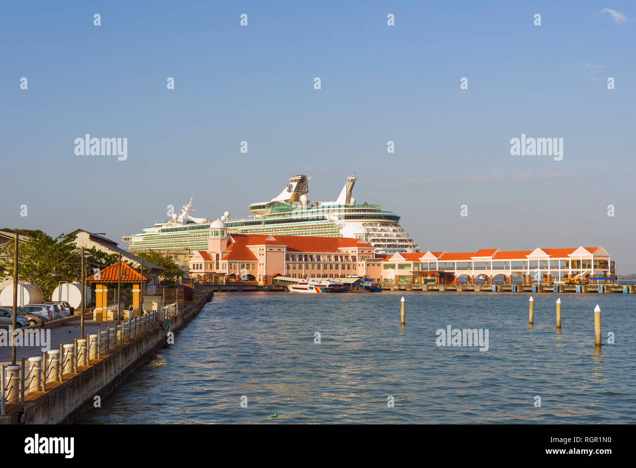 Swettenham Pier situé au quai de soudure l'un des principaux pour les touristes venant à Penang via bateau de croisière.George Town, Penang, Malaisie Banque D'Images