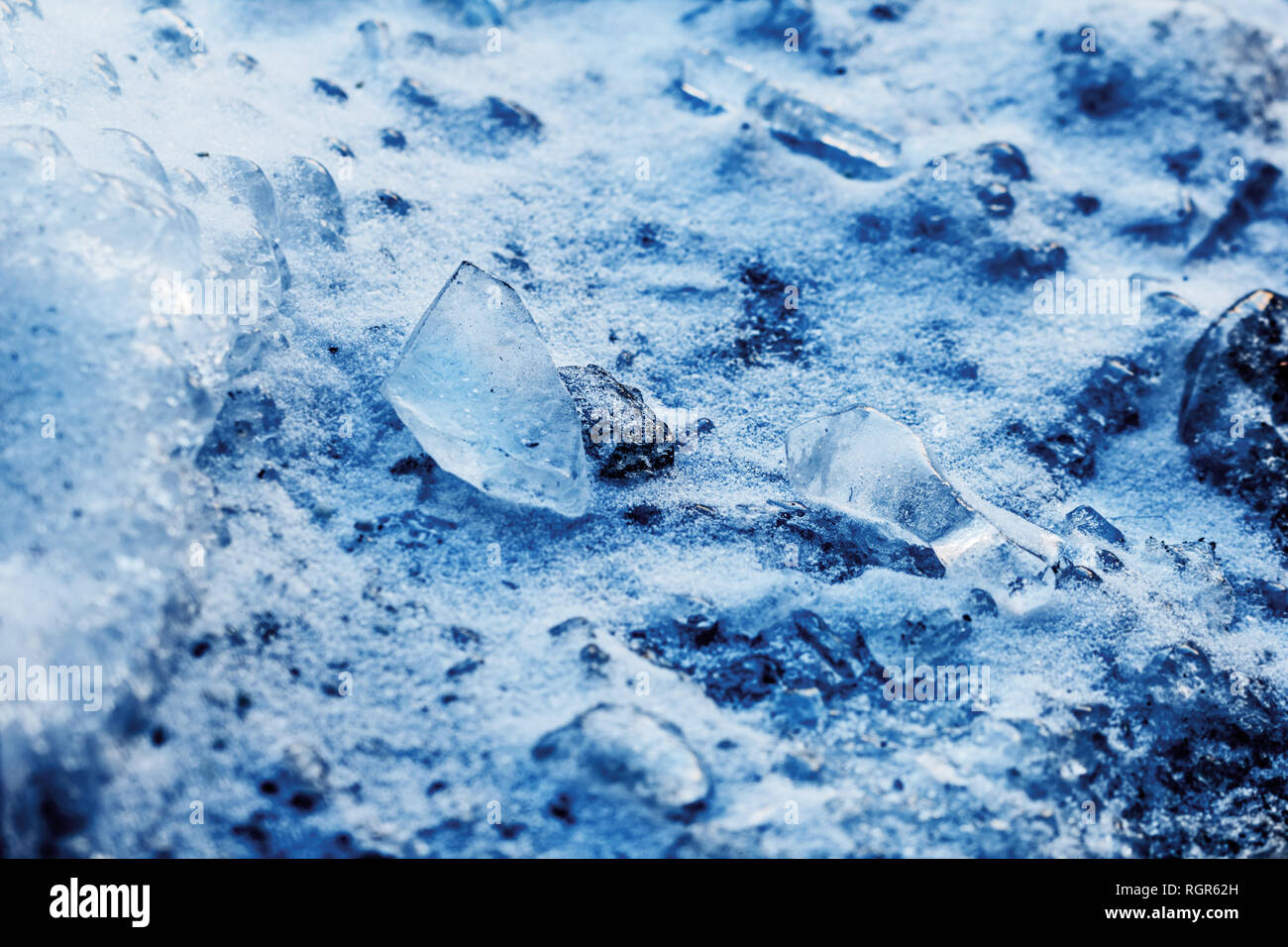 Morceaux de bleu d'hiver jolie ciem en temps de gel Banque D'Images