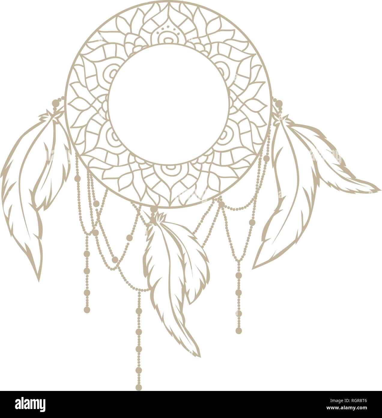 Dream Catcher, icône logo Illustration de Vecteur