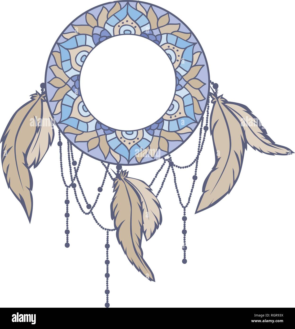 Dream Catcher, icône logo Illustration de Vecteur