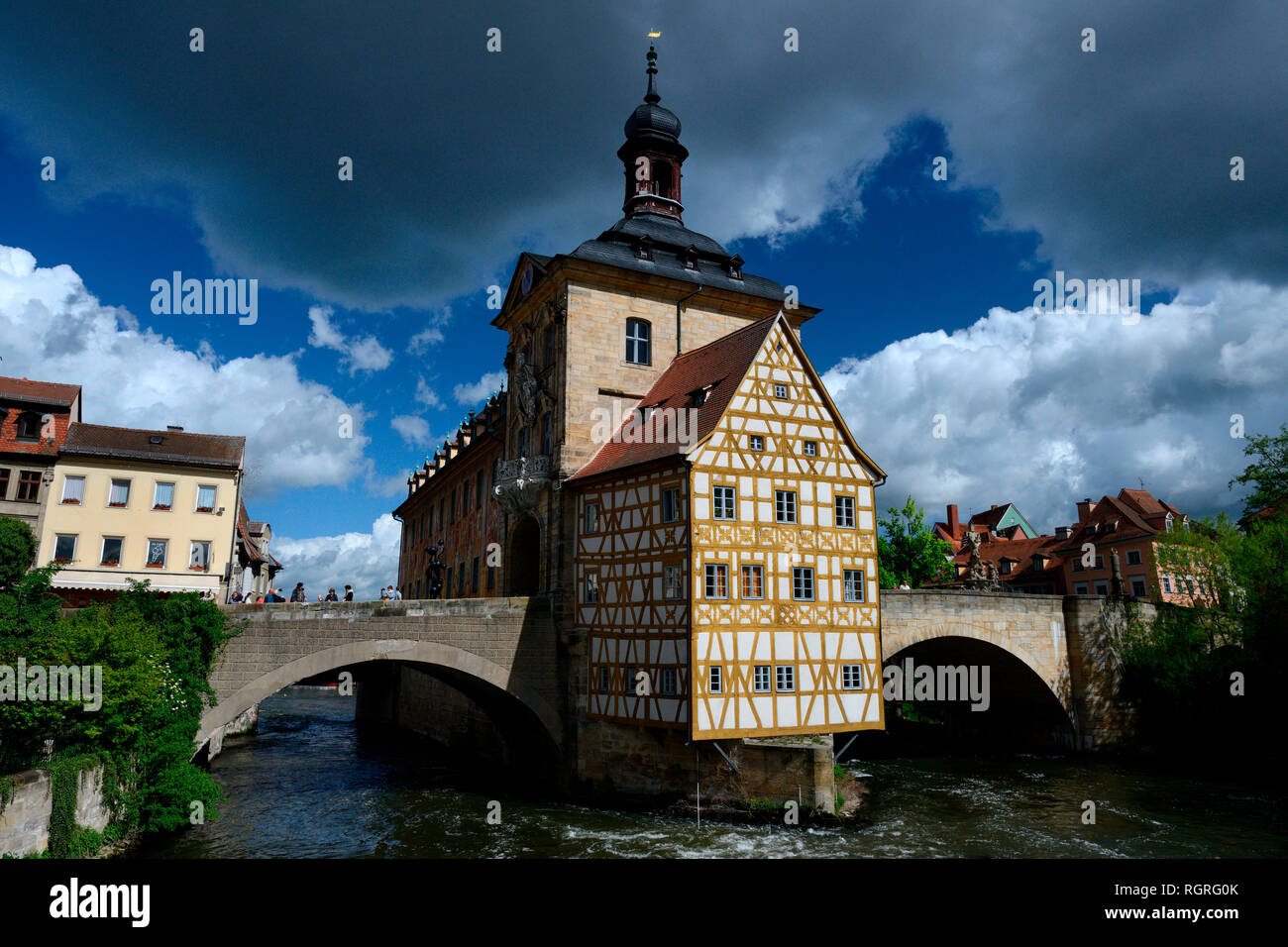 Altes Rathaus dans der Regnitz, Bamberg, Oberfranken, Franken, Bayern, Deutschland, Europa Banque D'Images