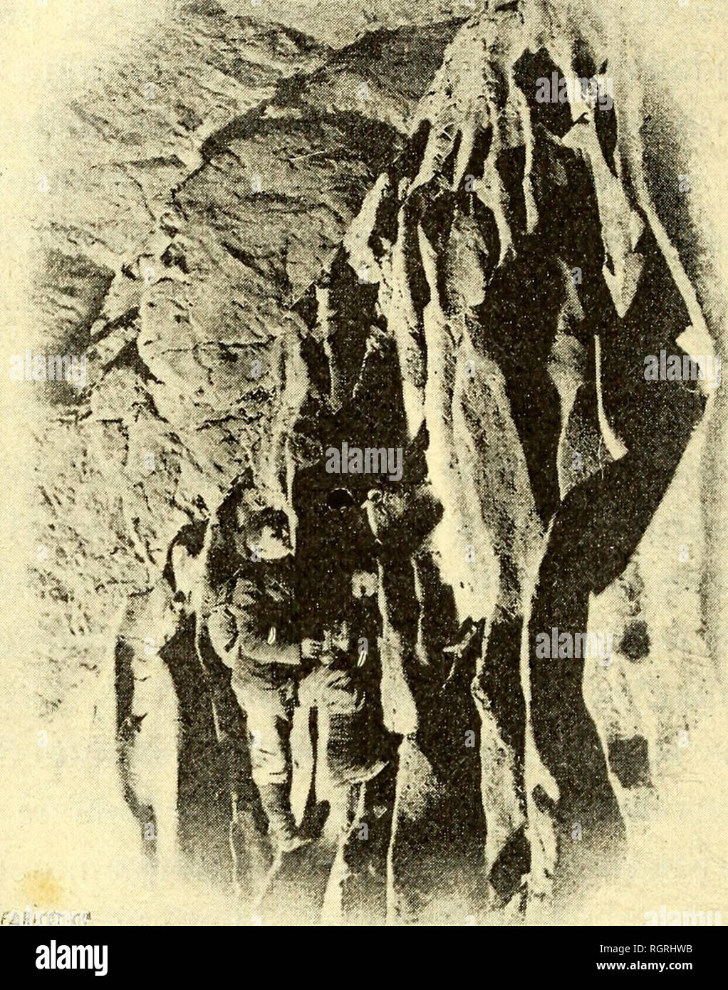 . Bulletin de la SociÃ©tÃ© belge de gÃ©ologie, de palÃ©ontologie et d'hydrologie. La géologie, la paléontologie. 330 de. RAHIR. - LE HOLL-LOCH EN SUISSE. Dans le Hôtel allez-Loch, nous pourrons constater non seulement de caractÃ©ristiques,cuisine équipée et exemples de cette action tourbillonnante, but also les stades successifs dans la formation des marmites. Nous verrons Ã©galement en place les matÃ©riaux, dÃ©bris de roches arrachÃ©s par le courant et arrondis par usure, qui, en suspension dans l'eau, Ont., creusÃ© ces cuves. Fig. 19. Â Paroi de la salle des Dolomites montrant des vestiges de marmites. TUBULÃES Banque D'Images