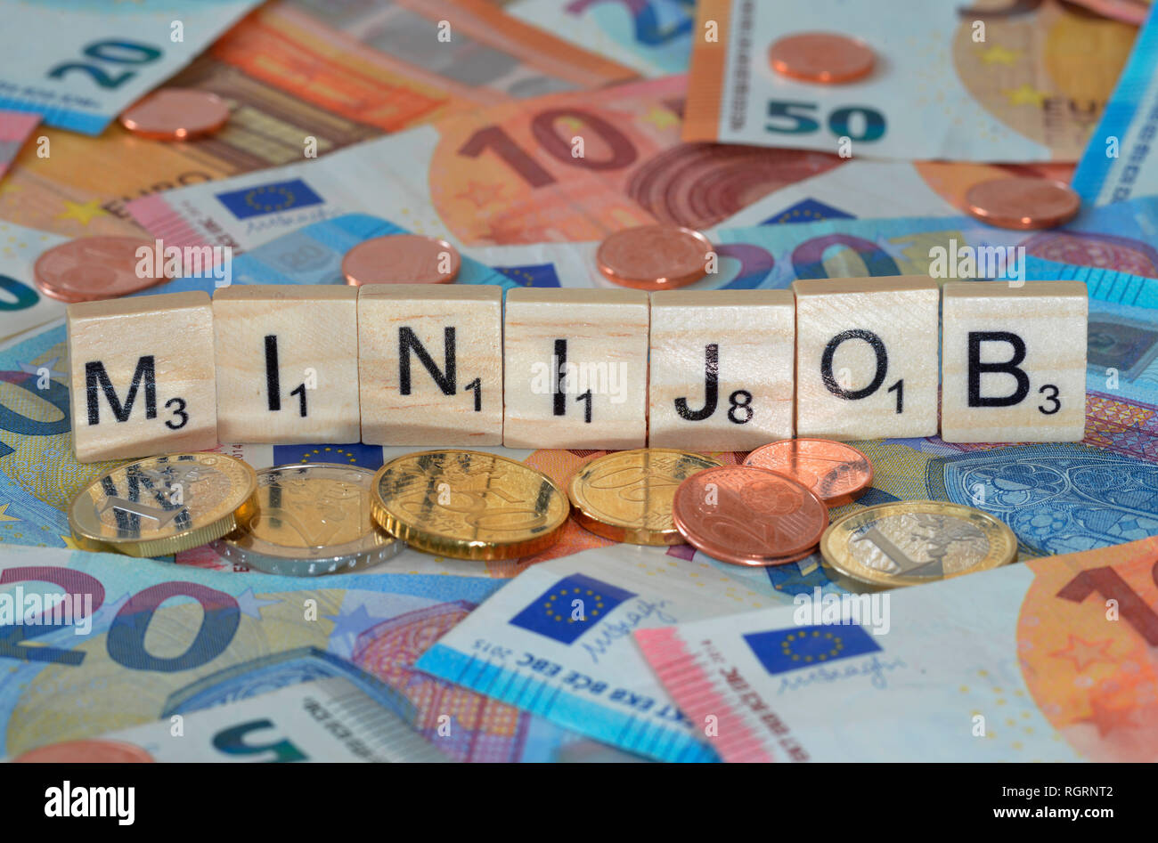 Symbolfoto Wirtschaftsbegriff Minijob Banque D'Images