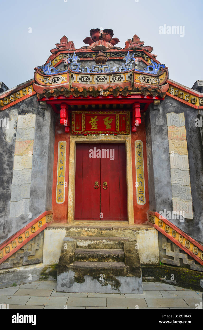 Hoi An, Vietnam - Jan 20, 2019. Temple de Mère Ba Chua (MU) à Hoi An, au Vietnam. Hoi An est noté depuis 1999 au Patrimoine Mondial de l'UNESCO. Banque D'Images