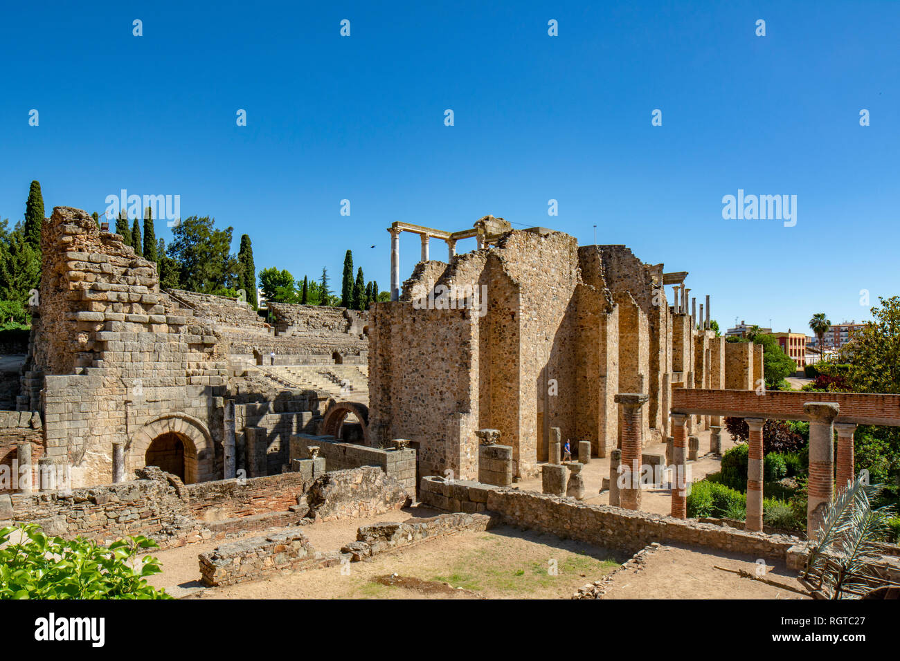 Merida, Badajoz, Espagne ; Mai 2015 : Vestiges romains de Mérida, site ...