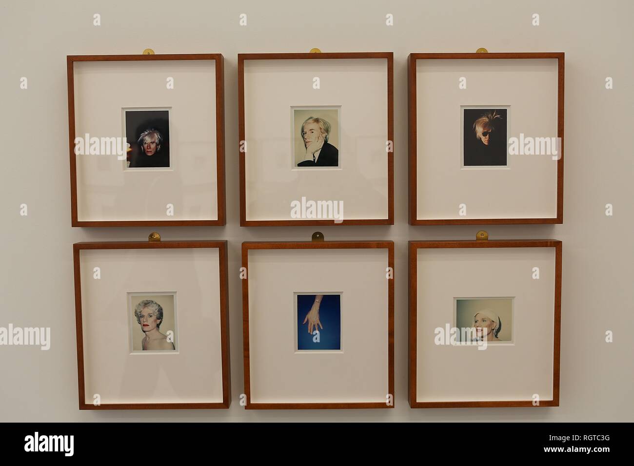 ANDY WARHOL PHOTOS POLAROID 2 Février - 13 avril 2019 BASTIAN , , Londres Banque D'Images