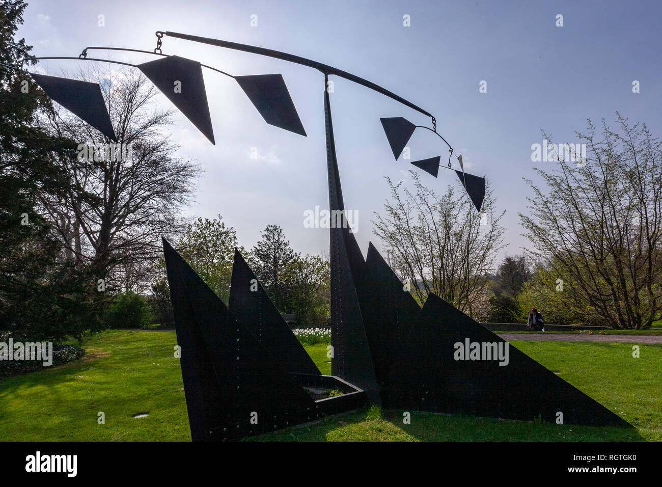 L'arbre sculpture d'Alexander Calder, Fondation Beyeler à Riehen, Suisse Banque D'Images