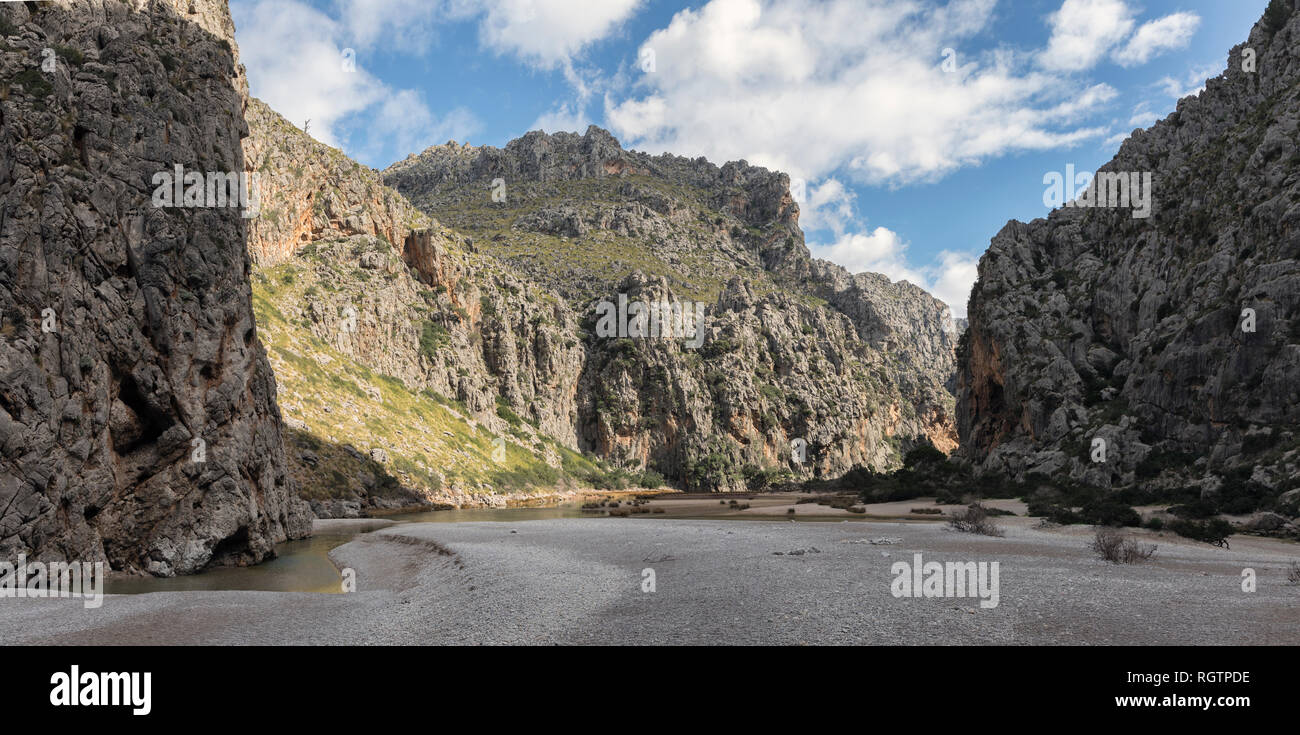 Torrent de Pareis gorge, Sa Calobra, Majorque Banque D'Images