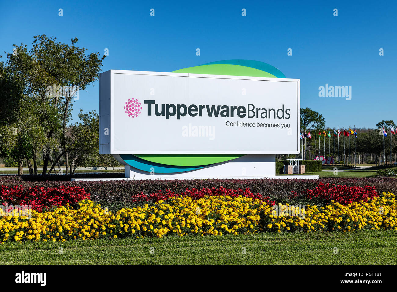 Tupperware Brands Corporate Headquarters, Kissimmee, Floride, USA. Banque D'Images