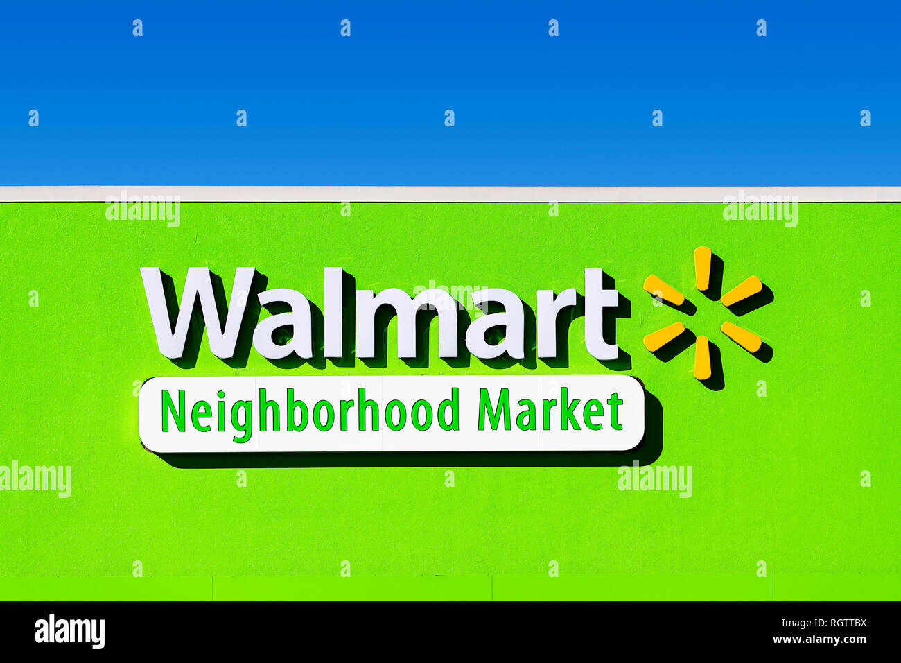 WalMart Neighborhood Market store, Orlando, Floride, USA, USA. Banque D'Images