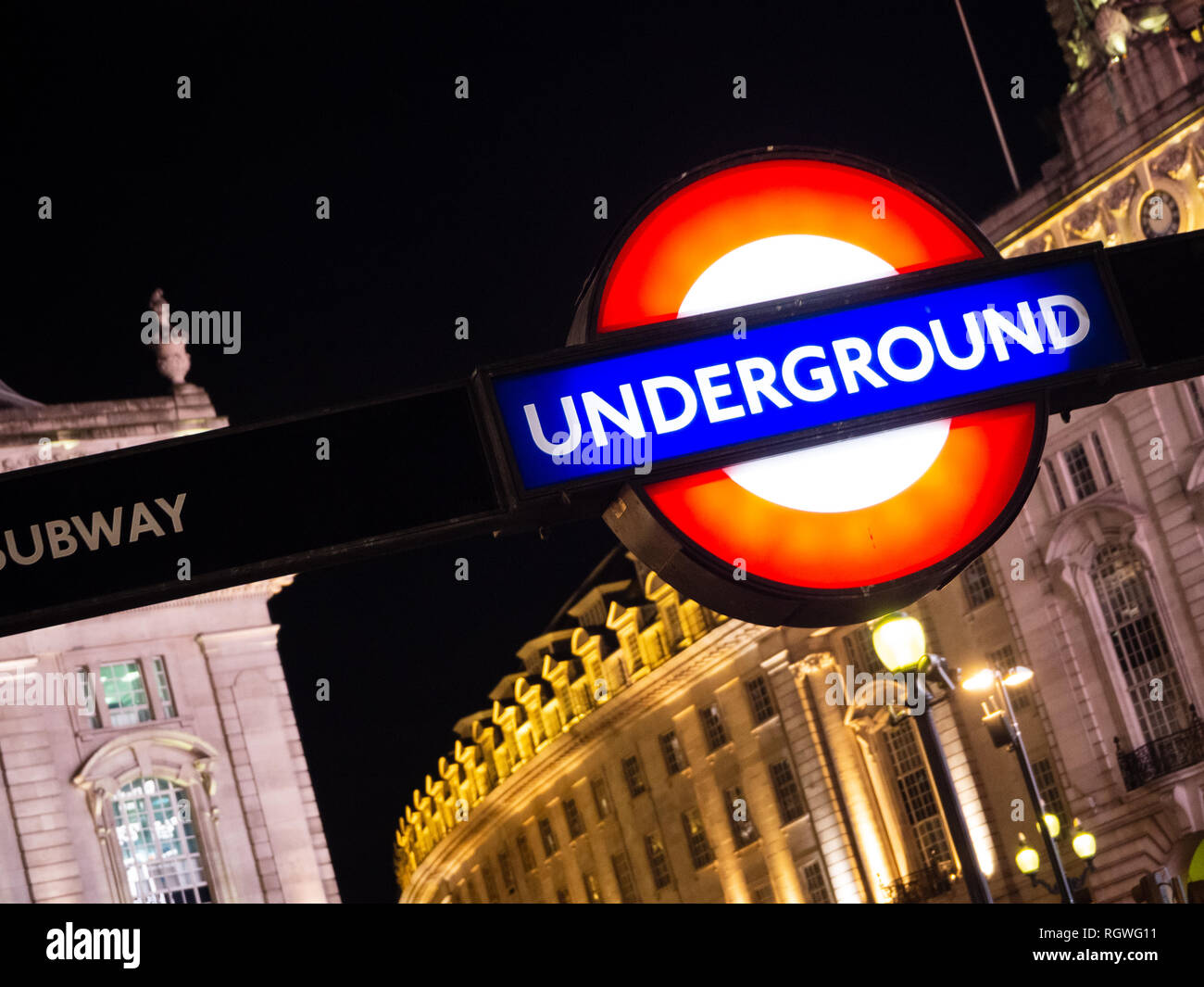 London Underground Sign Banque D'Images