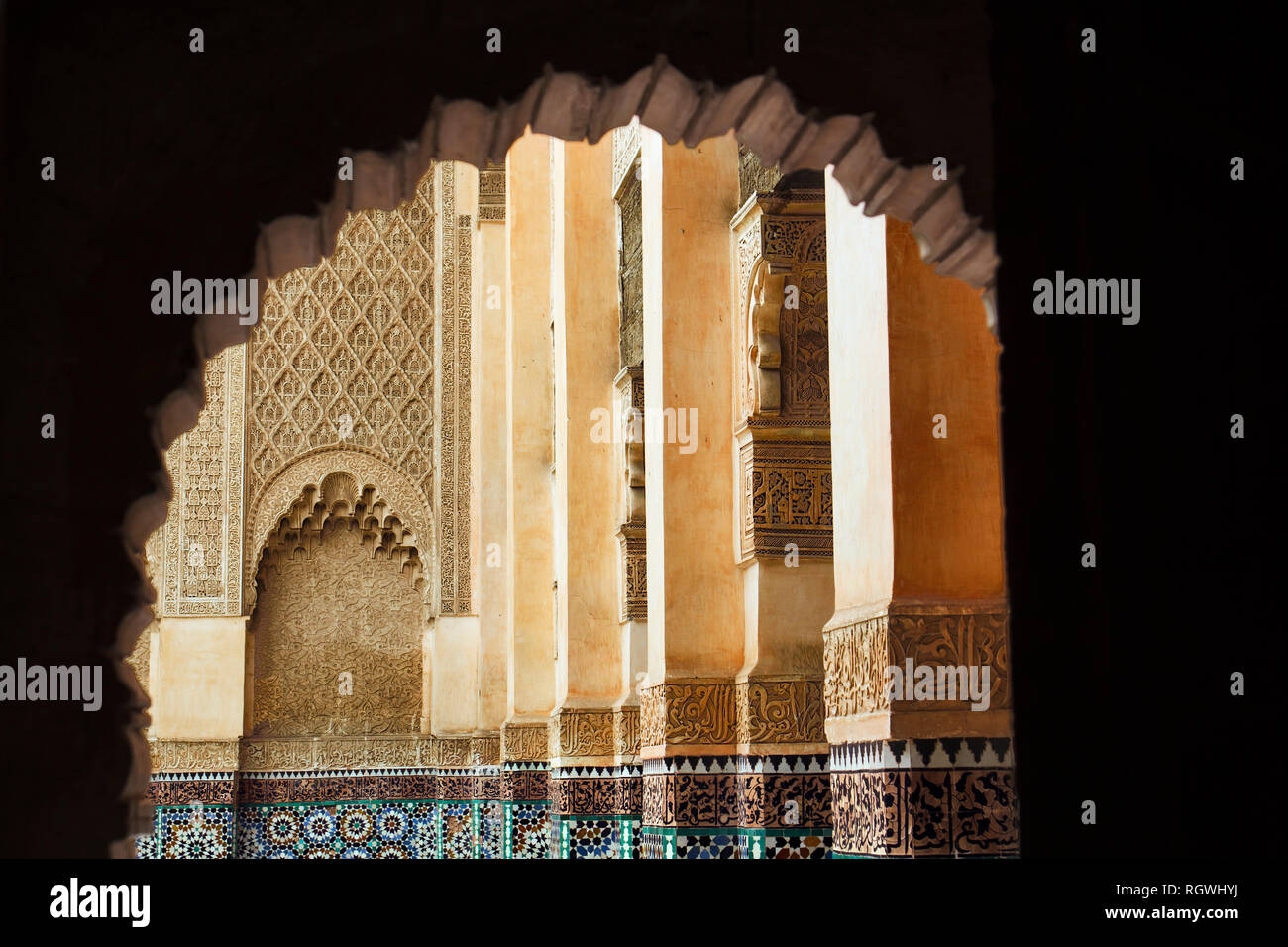 Médersa Ben Youssef Banque D'Images