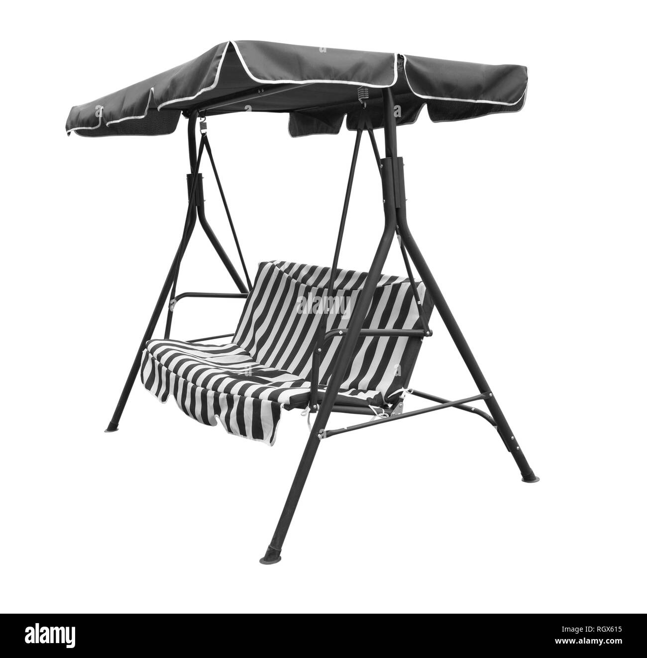 Garden swing isolé sur fond blanc Banque D'Images